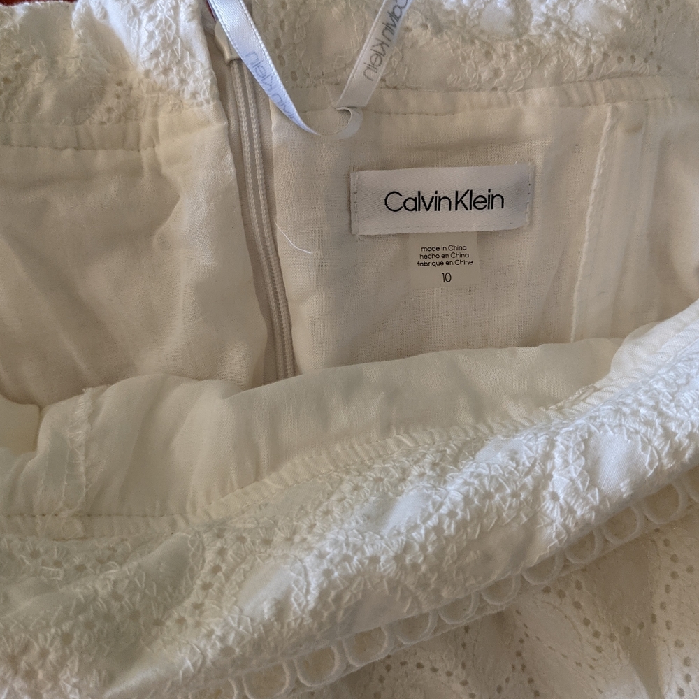 Calvin Klein off the shoulder dress